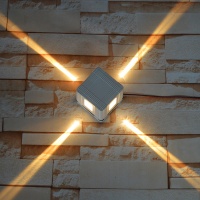 Четырёхсторонний лучевой светильник для освещения фасадов